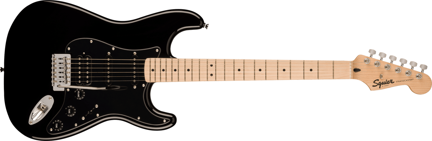 Squier Sonic Stratocaster HSS Bundle, Black