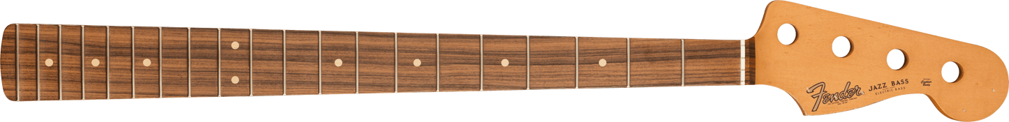 Road Worn® '60's Jazz Bass® Neck, 20 Medium Jumbo Frets, Pau Ferro, C Shape