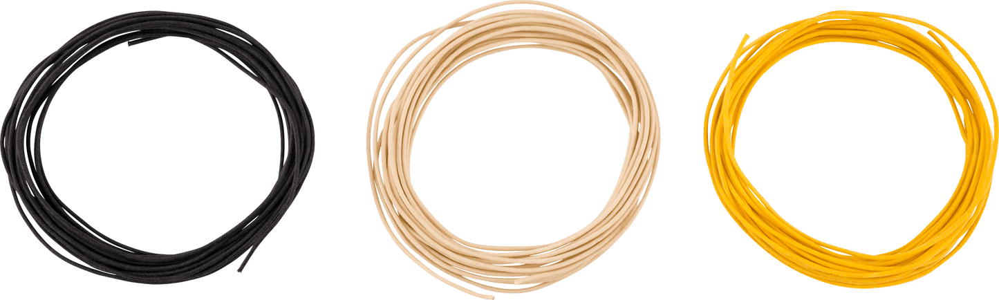 Pure Vintage Cloth Wire, 22 AWG, Black, White, Yellow