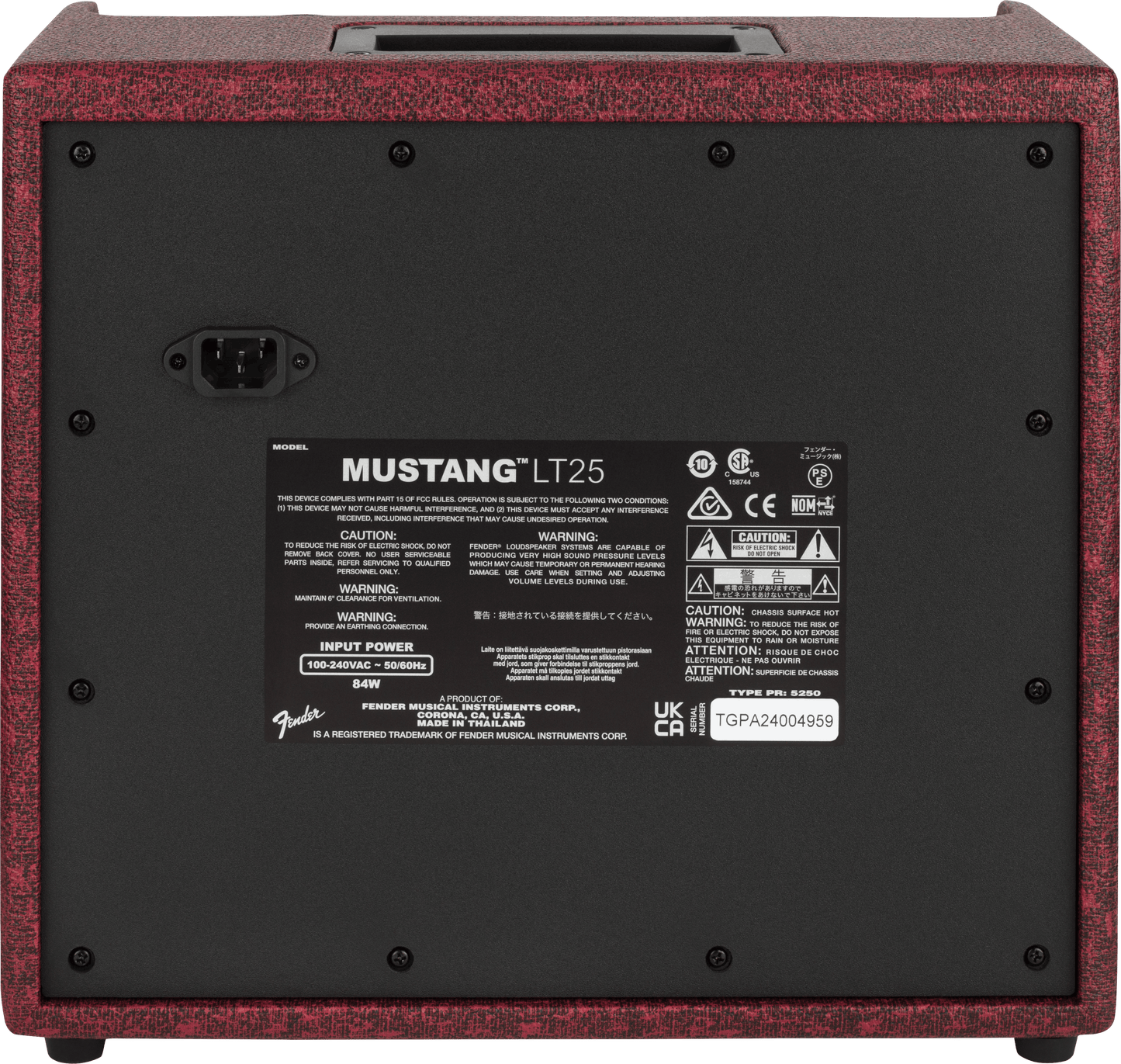 Mustang® LT25, Wine Red